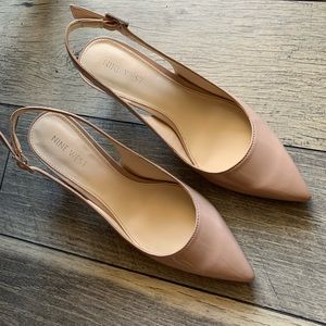 Nude kitten heels